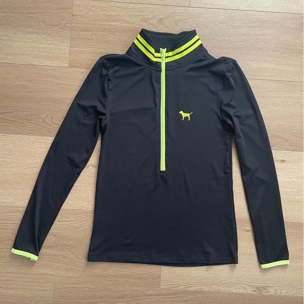 ❌SOLD❌ LIKE NEW PINK Victoria’s Secret Ultimate Sports Quarter Zip Pullover